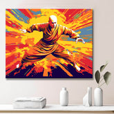 Light Warrior Monk - Painting by Numbers